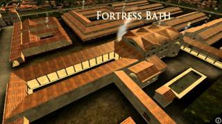 Animation of ancient Roman Fort in Caerleon Wales [upl. by Nnahgaem]