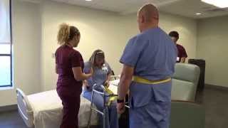 Physical Therapy Transfer Training  How To Transfer From Wheelchair To Bed [upl. by Evangelist]