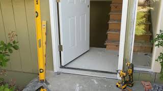 Jeld Wen Front Door Installation  Really crappy products and craftsmanship PART 1 [upl. by Ursala682]