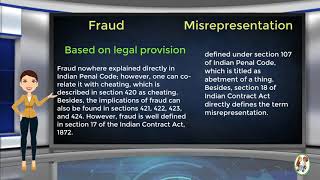 What is Difference Between Fraud amp Misrepresentation [upl. by Drummond31]