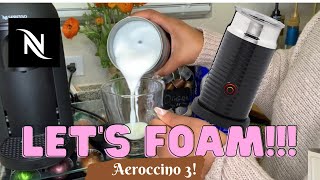 How To Foam Milk With Aeroccino 3 Make Coffee With Foam Tips amp Tricks  Easy Foamed Latte Recipe [upl. by Airdnua]