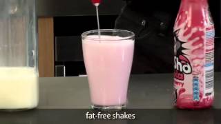 How to make a fat free milkshake using an aerolatte milk frother [upl. by Plante]