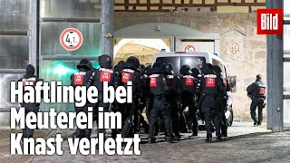 Gefängnismeuterei Polizei stürmt Knast in Thüringen  JVA Untermaßfeld [upl. by Fullerton837]